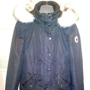 JACKET With Detachable Faux Fur Hood Small Size Pre-owned Polyester insulation